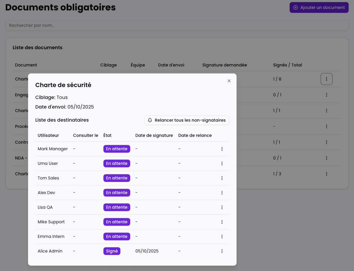 Gestion de documents Acalys