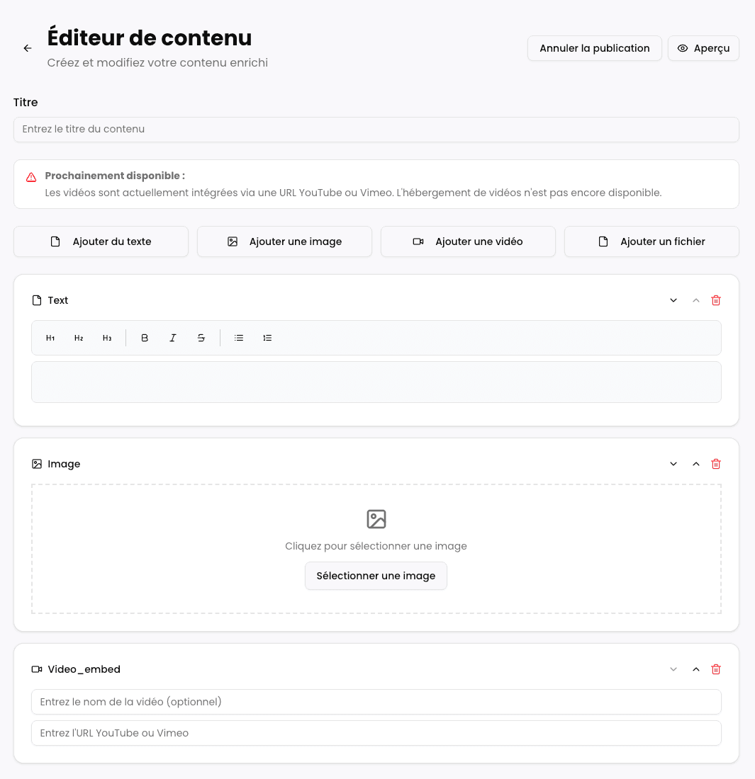 Création de formation Acalys